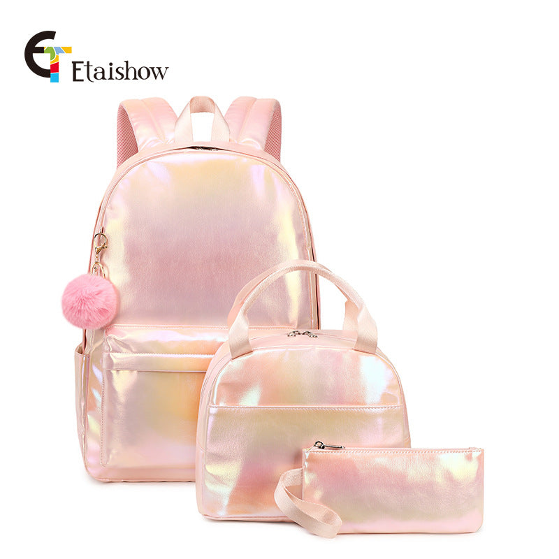 Primary Three-piece Waterproof Large Capacity Thermal Middle School Students' Schoolbags