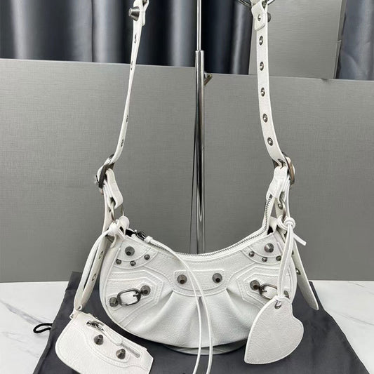 Women's Three-in-one Oil Wax Cowhide Burst Crack Selenodont Shoulder Bags