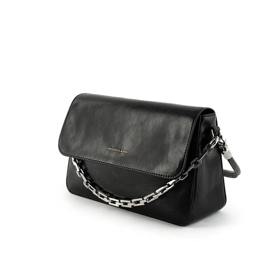 Women's Genuine Leather Fashion Niche Design Simple Small Square Bags