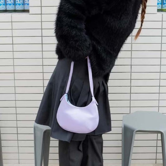 Women's High-grade Portable Underarm Korean Satin Selenodont Armpit Bags