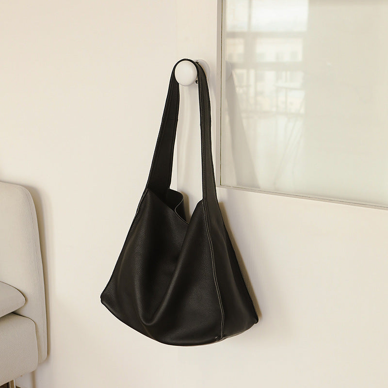 Women's Leather Idle Style Large Capacity Totes Tote Bags