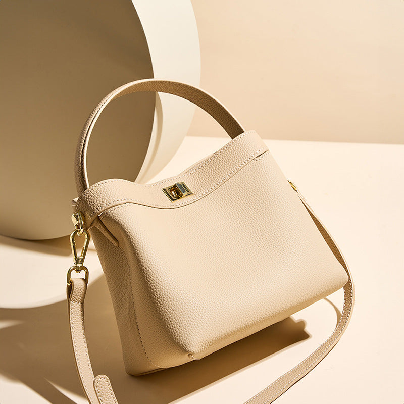 Commuter High-grade Genuine Leather Single Female Crossbody Bags