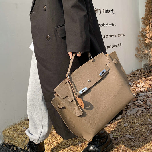 Women's First Layer Cowhide Leather High-grade Large Tote Bags