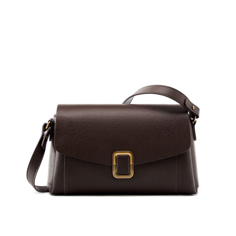 Women's Genuine Leather Niche High-grade Female Commuting Crossbody Bags