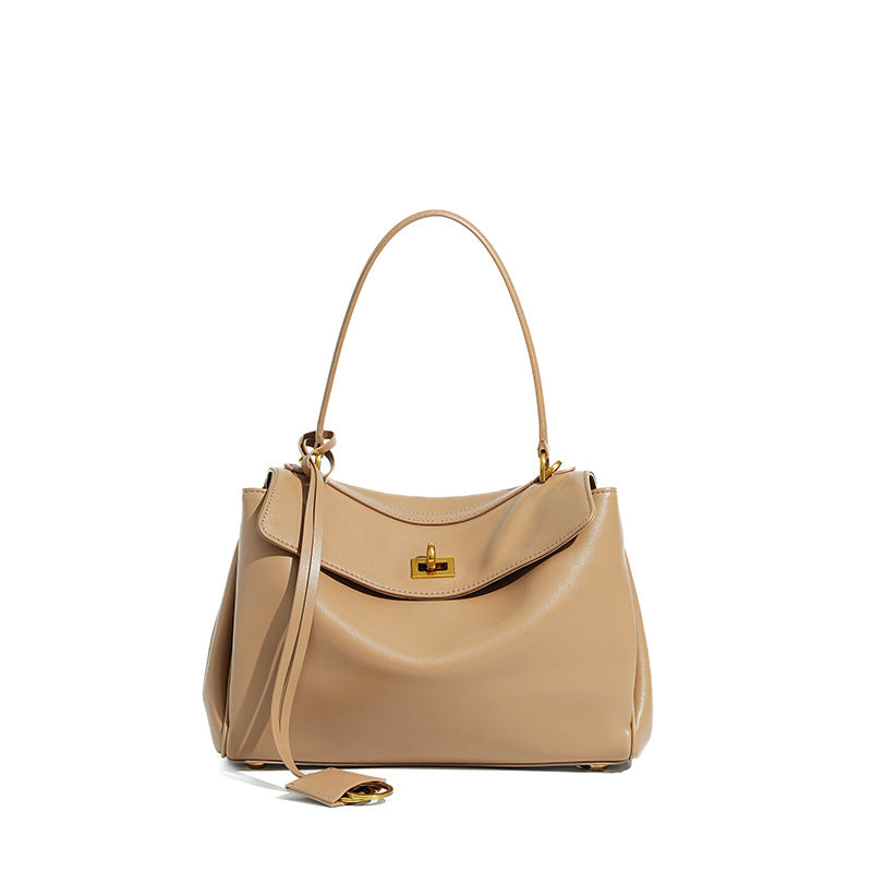 Women's Underarm Hand-held High-grade Genuine Leather Tote Bags