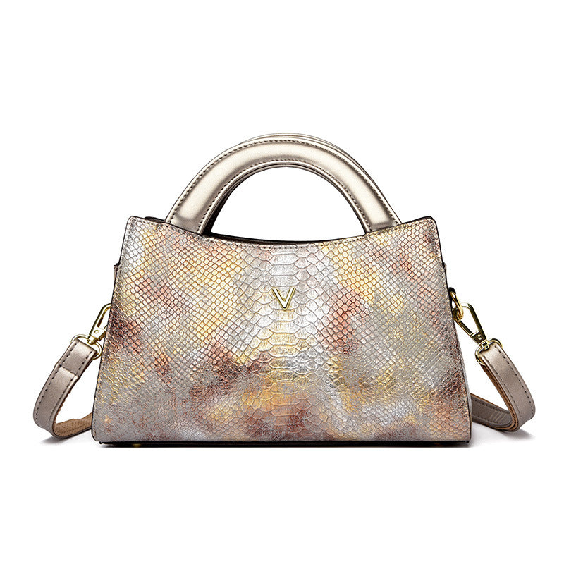 Women's Creative Versatile Snakeskin Pattern Mom Crossbody Bags