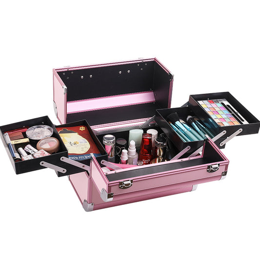 Tattoo Manicure Toolbox Portable Aluminum Korean Cosmetic Cases