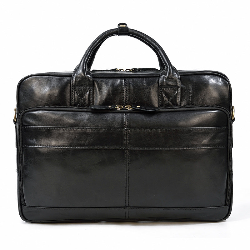 Men's Leather Vintage Business Commuter Computer Men's Briefcases