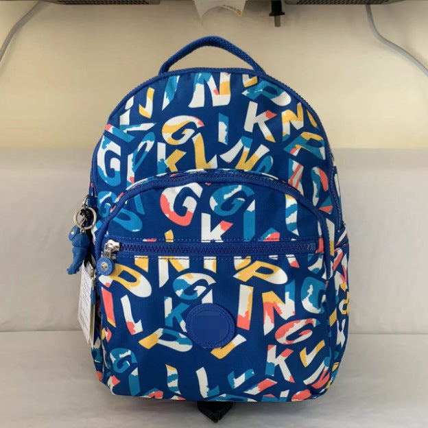 Summer Nylon Monkey Medium Side Commuter Backpacks