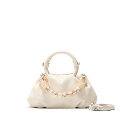 Chic High-grade Design Soft Cloud White Crossbody Bags