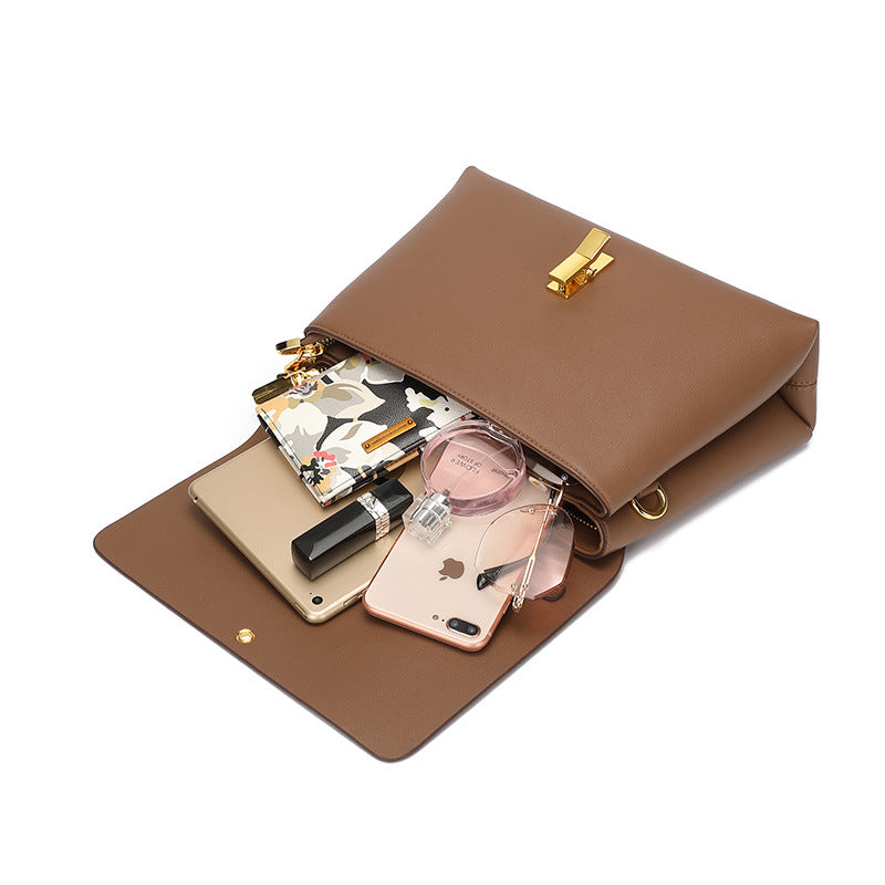Women's Genuine Leather Trendy Design Fashion Shoulder Bags