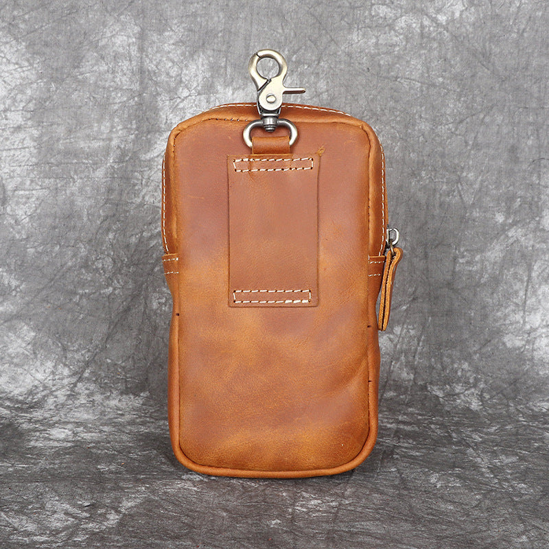 Men's Leather Mobile Of Trousers Pannier Work Men's Waist Packs