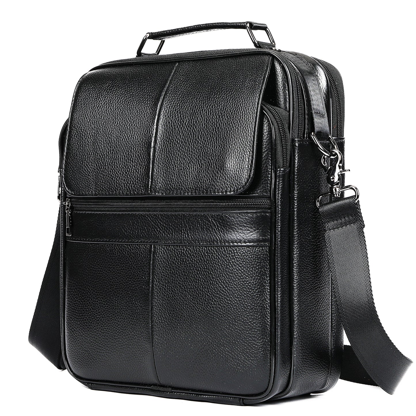 Men's Genuine Leather Business High-grade Cowhide Large Men's Shoulder Bags