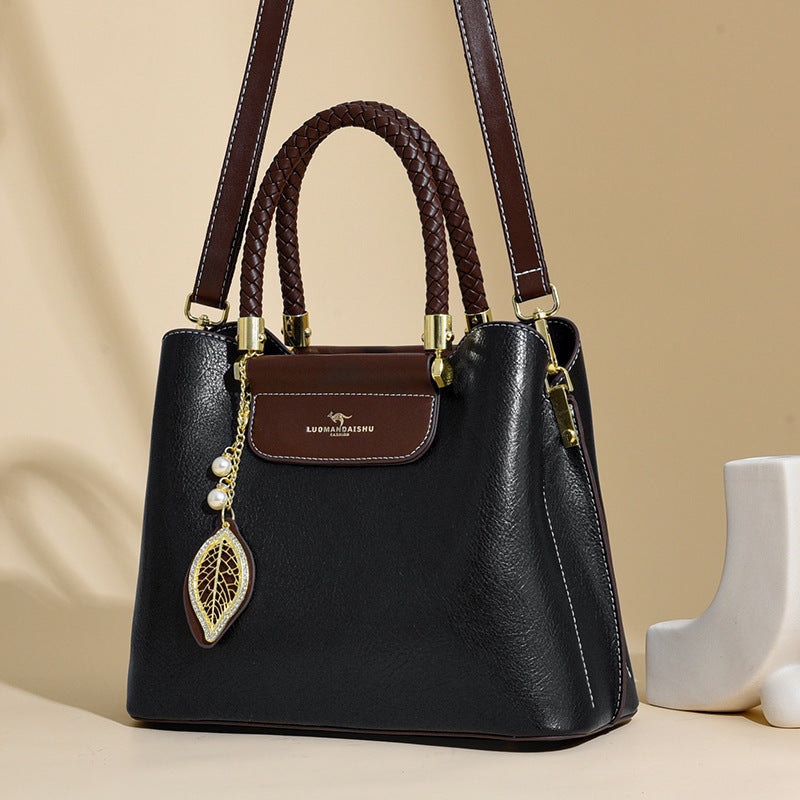 Women's Retro Oily Leather Large Capacity Versatile Tote Bags