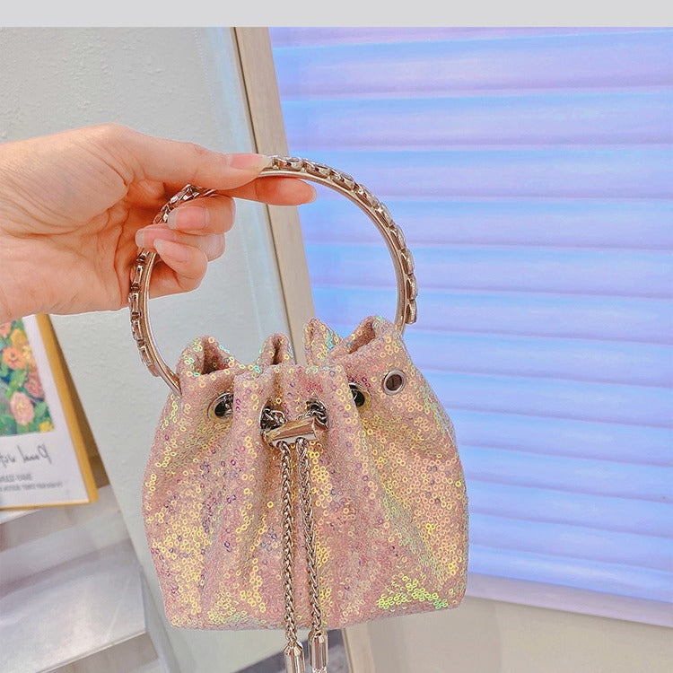 Women's Classic Sequin Chain Tassel Dinner Shoulder Bags