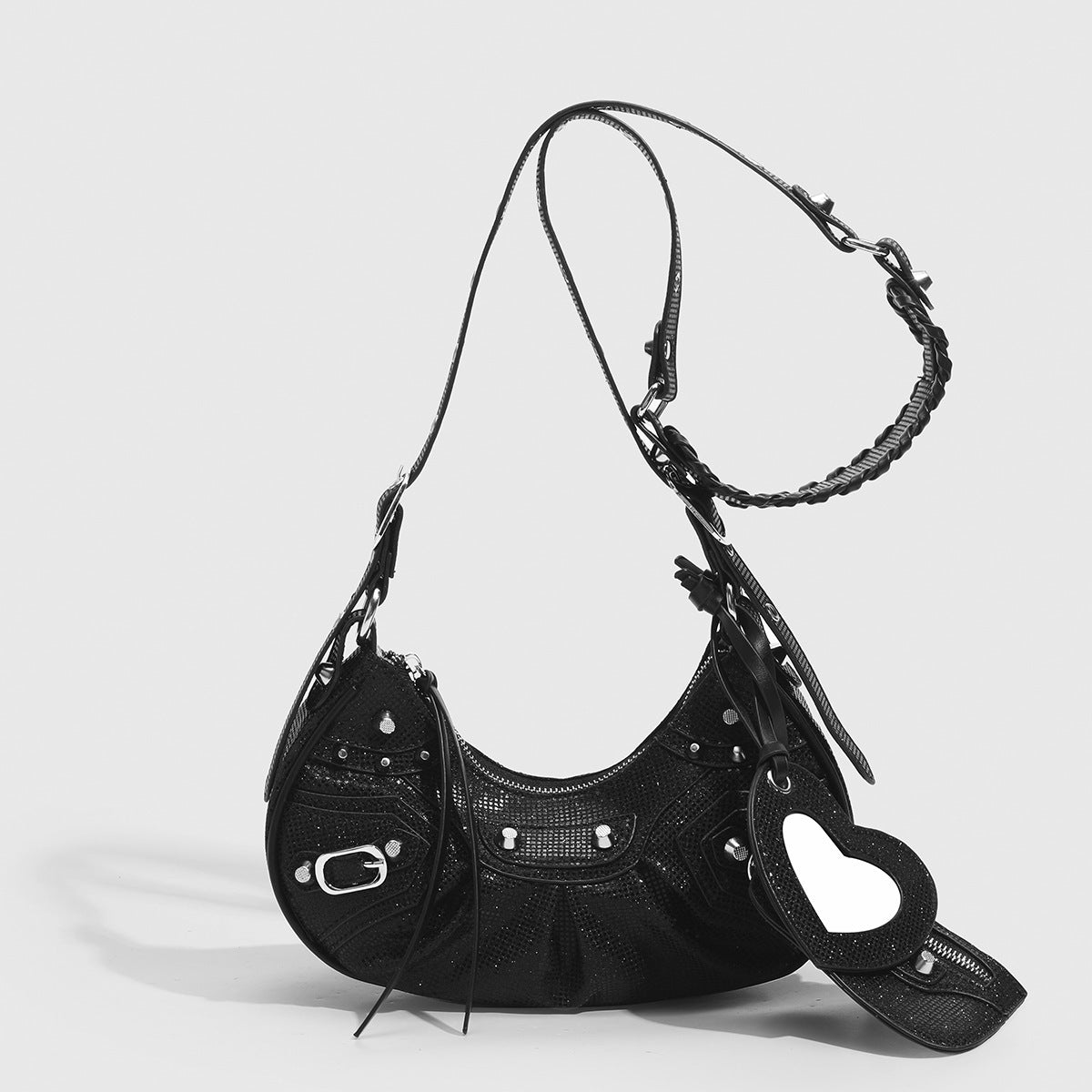 Women's Fashion Retro Rivet Motorcycle Sweet Cool Bags