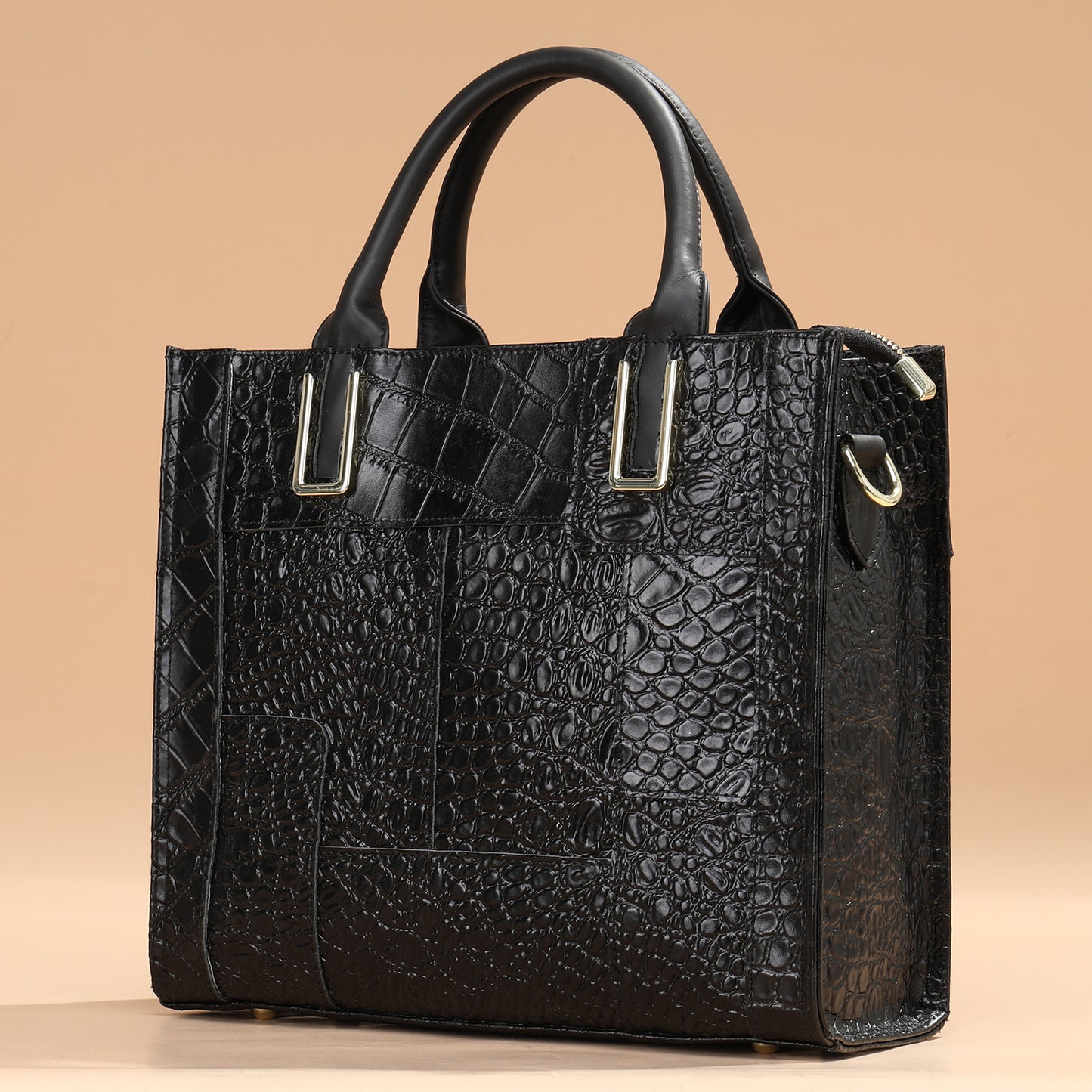 Women's Leather Fashion Stitching National Style Retro Handbags