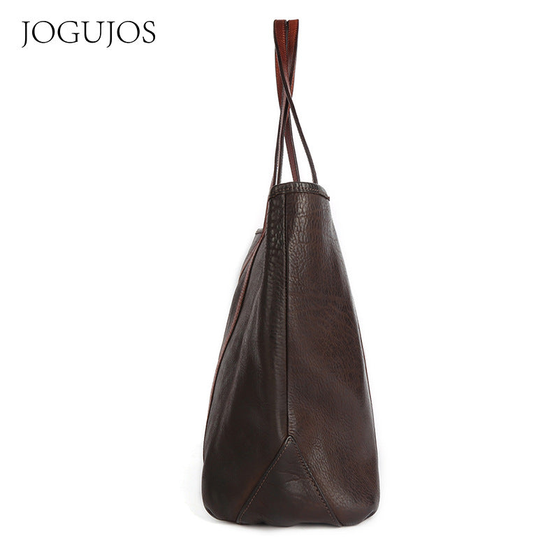 Women's Slouchy Large Capacity Vintage Leather Bags