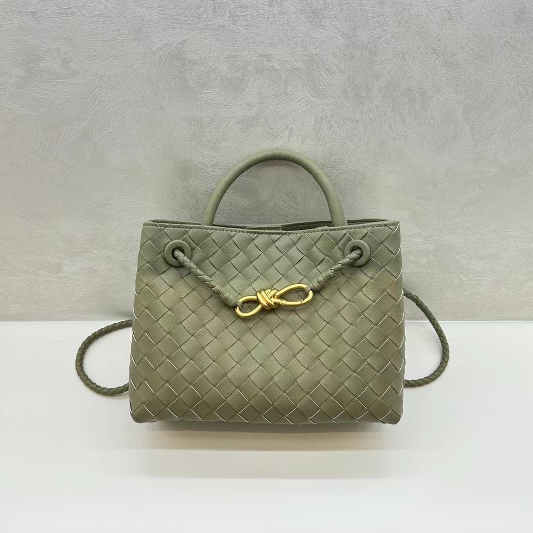Fashion Woven Large Capacity Versatile Rhombus Tote Bags