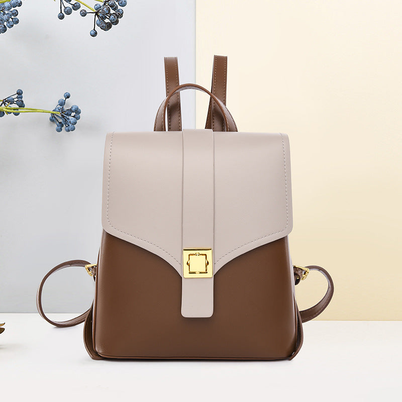 Women's High-grade Fashionable Simple Large Capacity Leisure Backpacks
