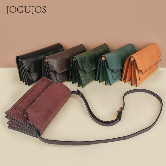 Women's Simple Fashion Cowhide Genuine Leather Shoulder Bags