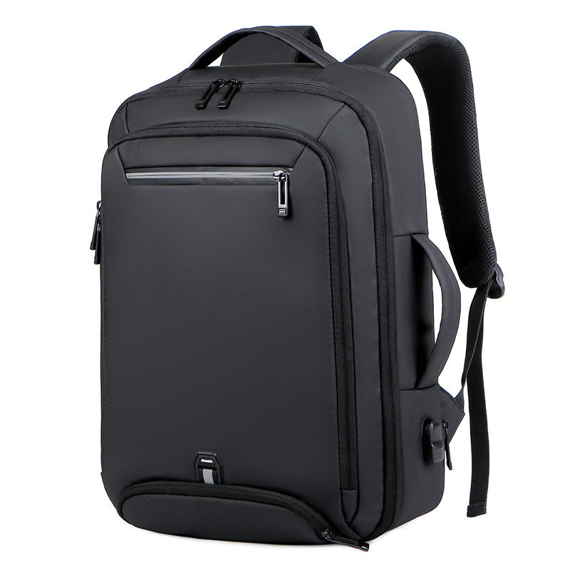 Men's Expansion Waterproof Large Capacity Business Computer Backpacks