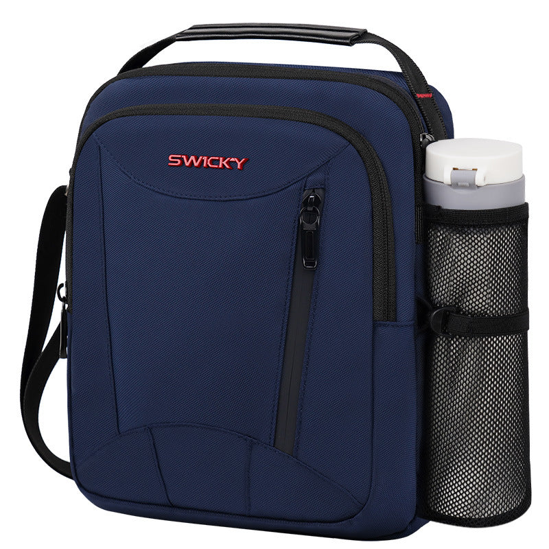 Men's Simple Waterproof Portable Vertical Large Capacity Men's Shoulder Bags