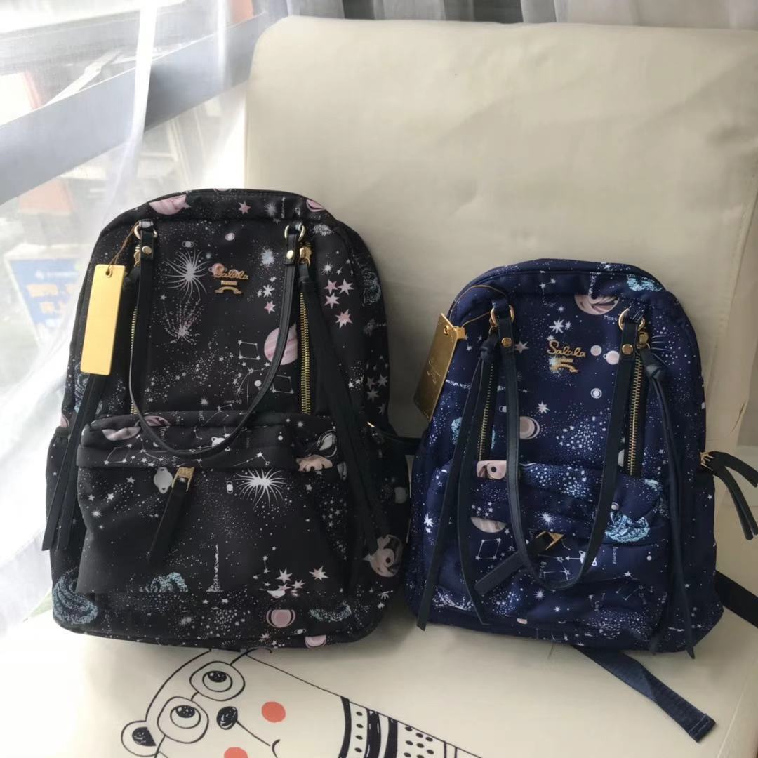 Women's Nylon Preppy Style Fashion Large Capacity Backpacks