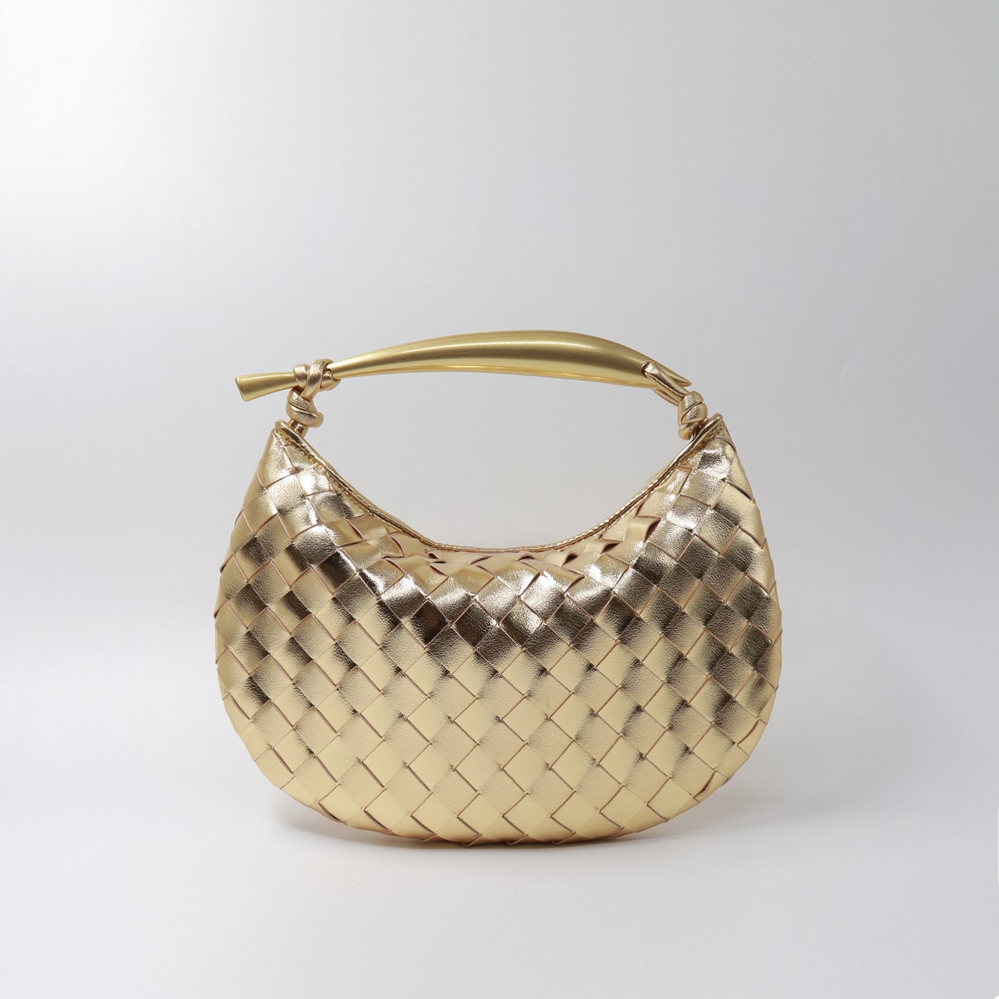 Woven Design Shark Soft Leather Versatile Large Handbags