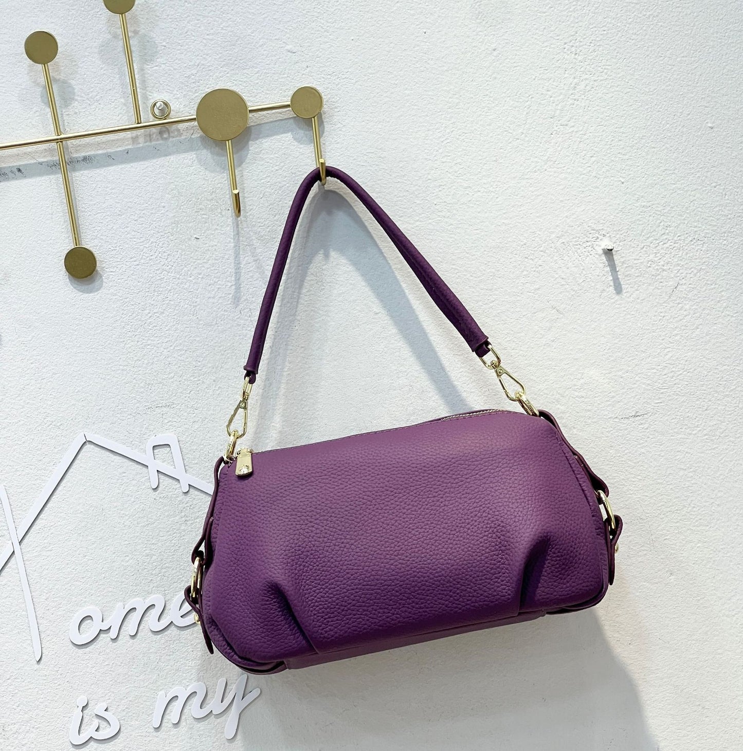 Women's Layer Leather Large Capacity Fashion Simple Shoulder Bags