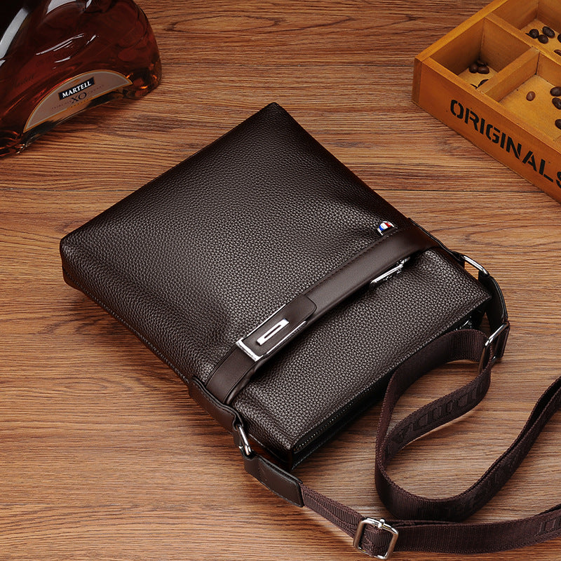 Men's Titi Kangaroo First Layer Cowhide Men's Shoulder Bags