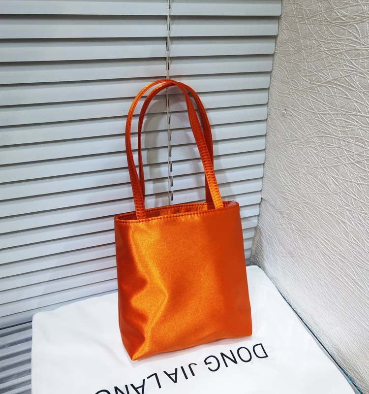 Female Niche Vintage Satin Mahjong Mobile Tote Bags