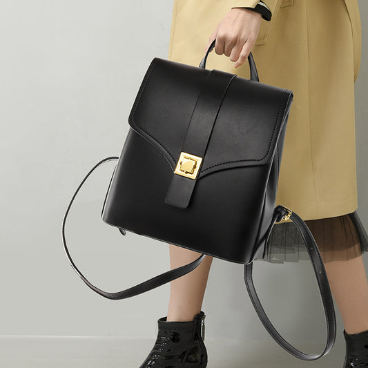 Women's High-grade Fashionable Simple Large Capacity Leisure Backpacks
