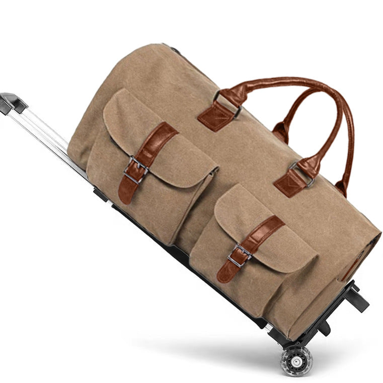 Portable Folding With Pull Garment Multifunctional Travel Bags