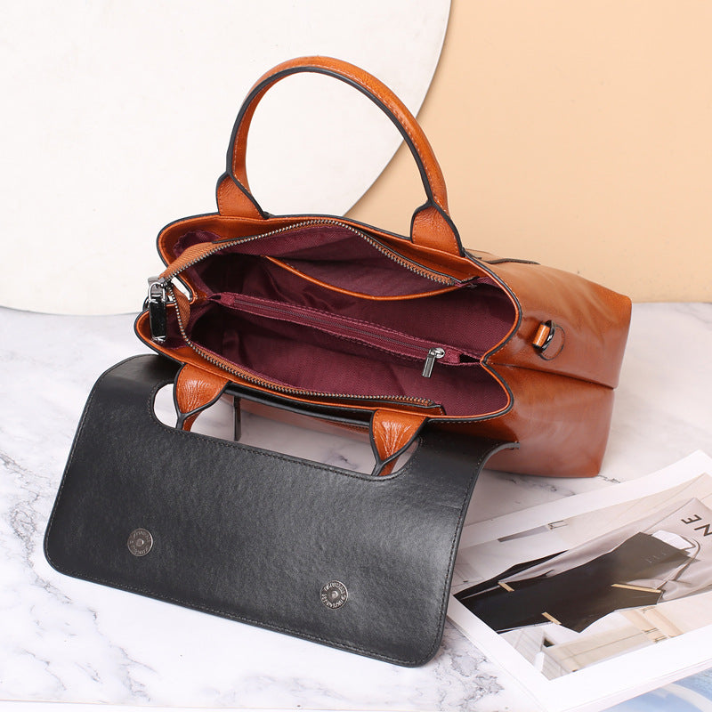 Women's Genuine Leather High-grade Fashion Mother Crossbody Bags