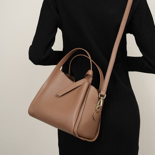 Women's Yan Leather Vegetable Basket To Give Crossbody Bags