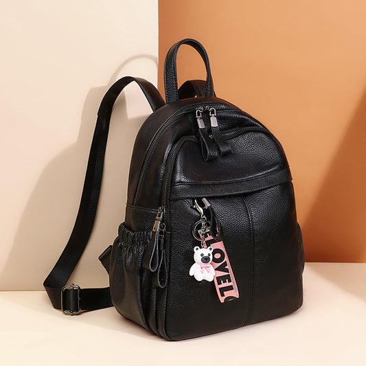 Women's Trendy Genuine Leather Fashion Autumn Backpacks