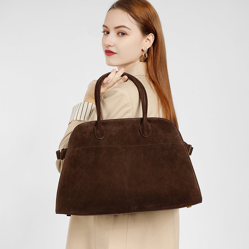 Women's Quality Niche Frosted Cowhide Genuine Leather Bags