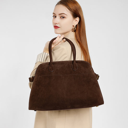 Women's Quality Niche Frosted Cowhide Genuine Leather Bags