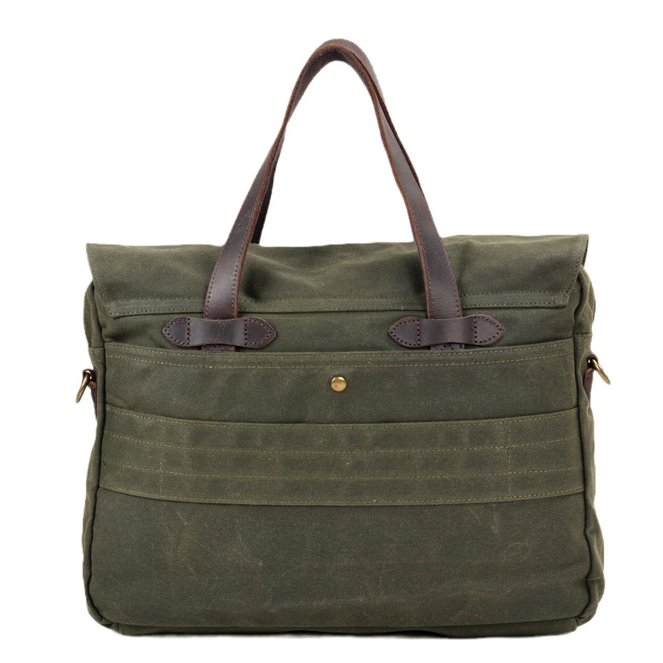 Men's Retro Soft Oil Wax Canvas Business Men's Briefcases