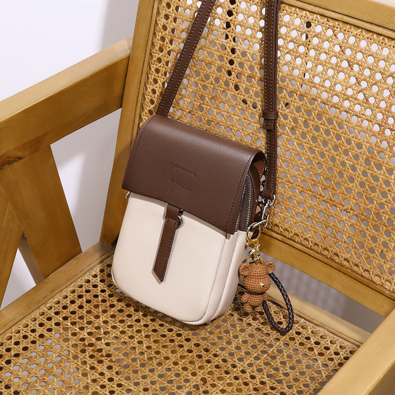 Women's Mobile Summer High Sense Mini Genuine Crossbody Bags