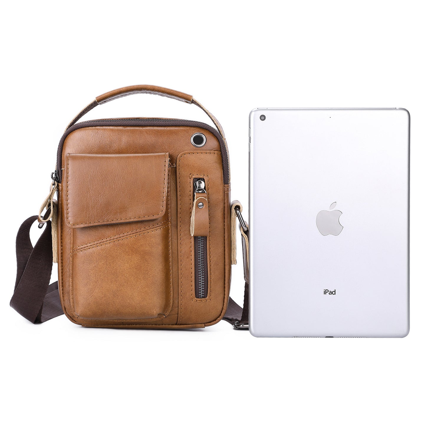 Men's Leather First Layer Cowhide Fashion Cattle Men's Messenger Bags