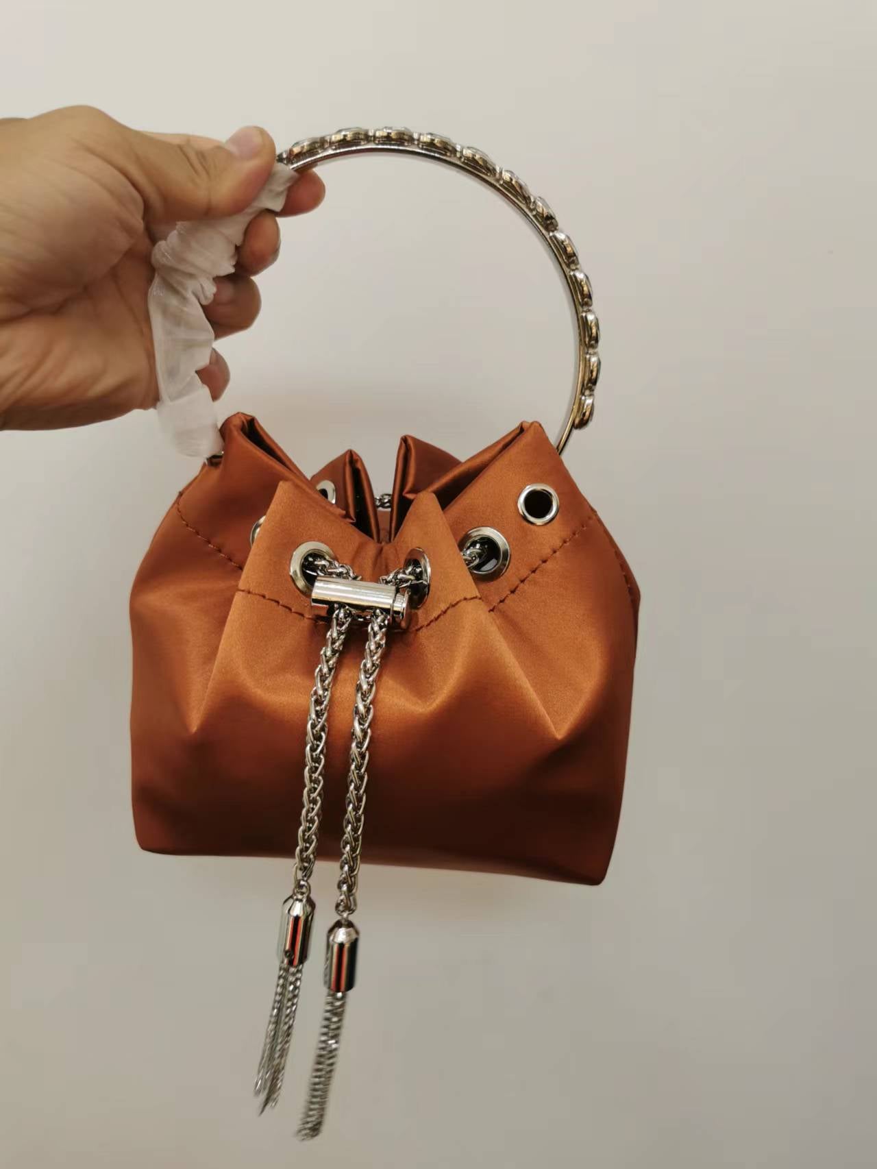Women's Live Broadcast Selected Tassel Drawstring Fashion Shoulder Bags