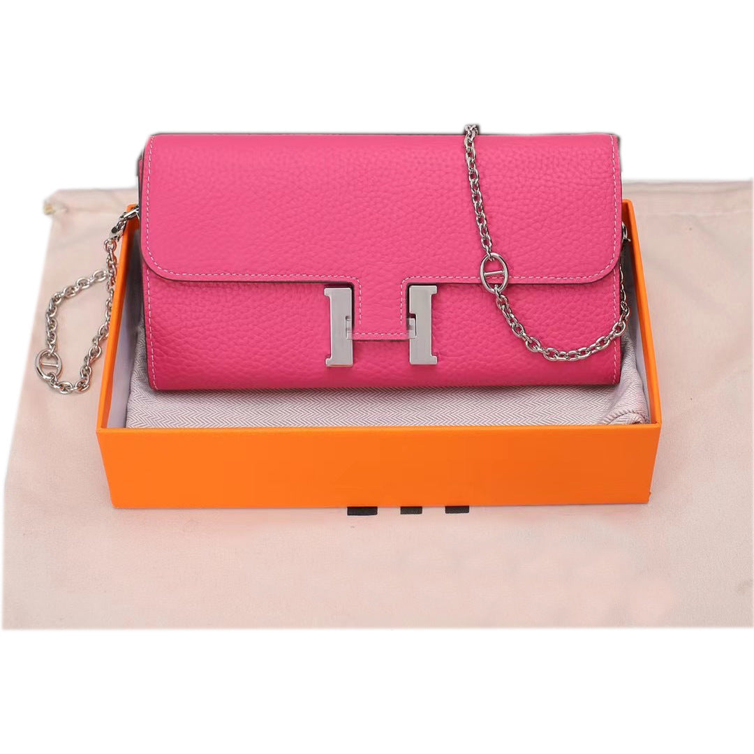 Lychee Pattern Long High Texture First Crossbody Bags