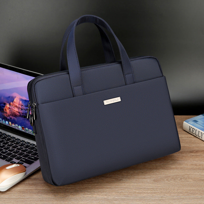 Men's Oxford Canvas Large Capacity Horizontal Business Men's Handbags