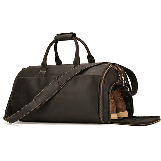 Genuine Leather Multifunctional Folding Storage Dry Travel Bags
