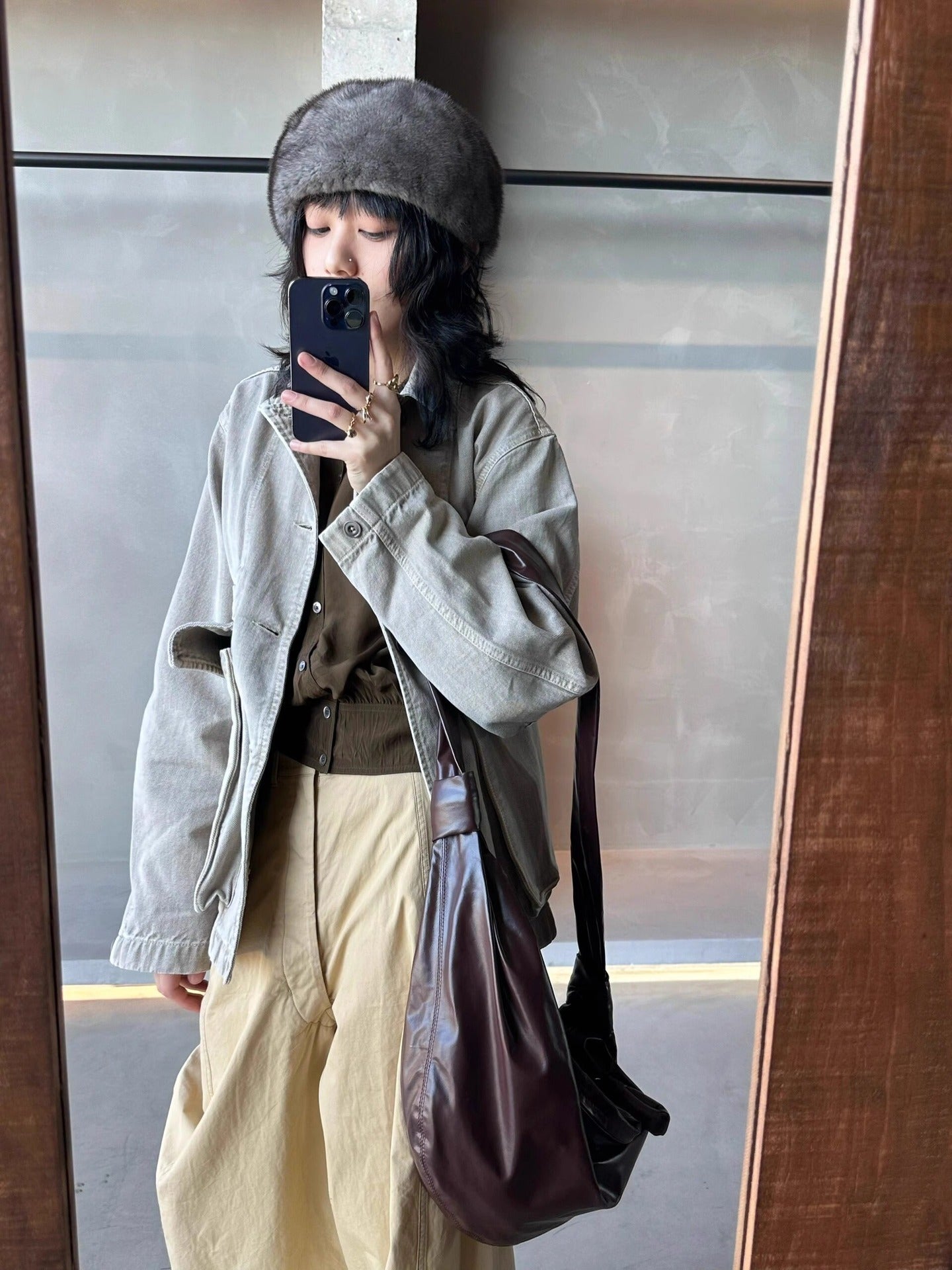 Croissant Pleated Texture Idle Style Niche Can Be Tote Bags