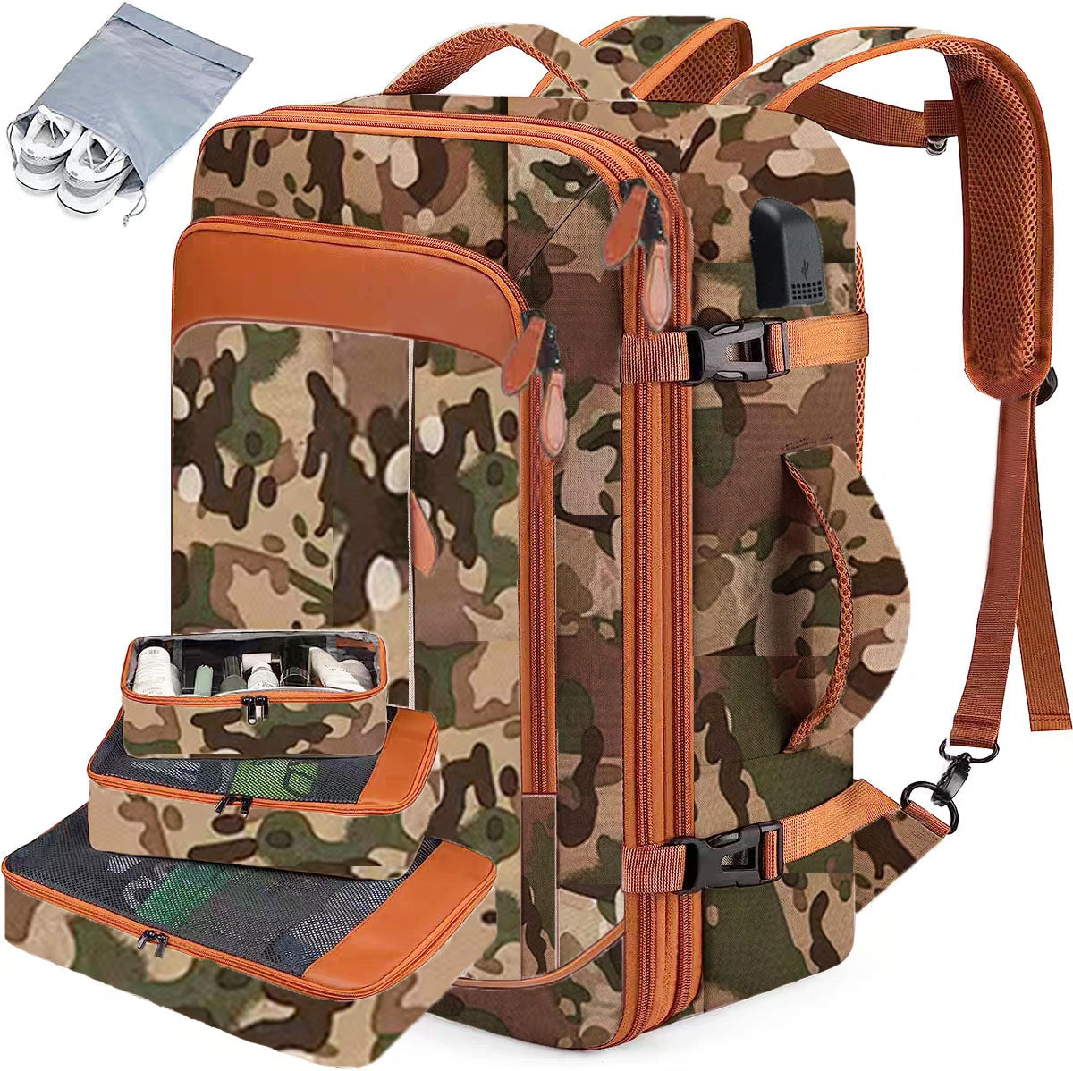 Business Large Capacity Stitching Contrast Color Sports Backpacks