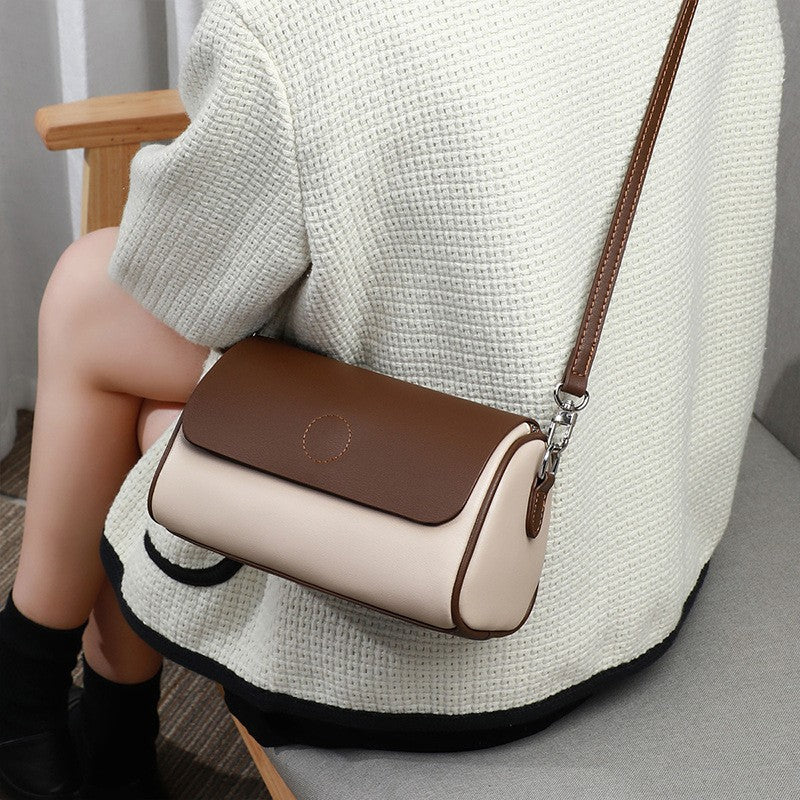 Women's Unique Pillow Cylindrical Pouch High-grade Crossbody Bags