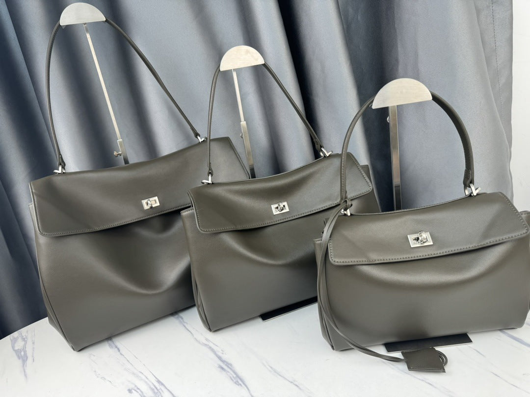 High Version Paris Leather Fashion Soft Tote Bags